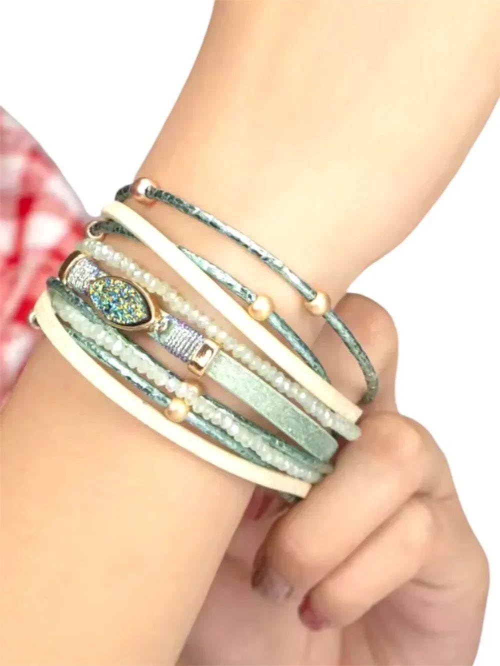 LEATHER BOHO BRACELET - Picture 2 of 4